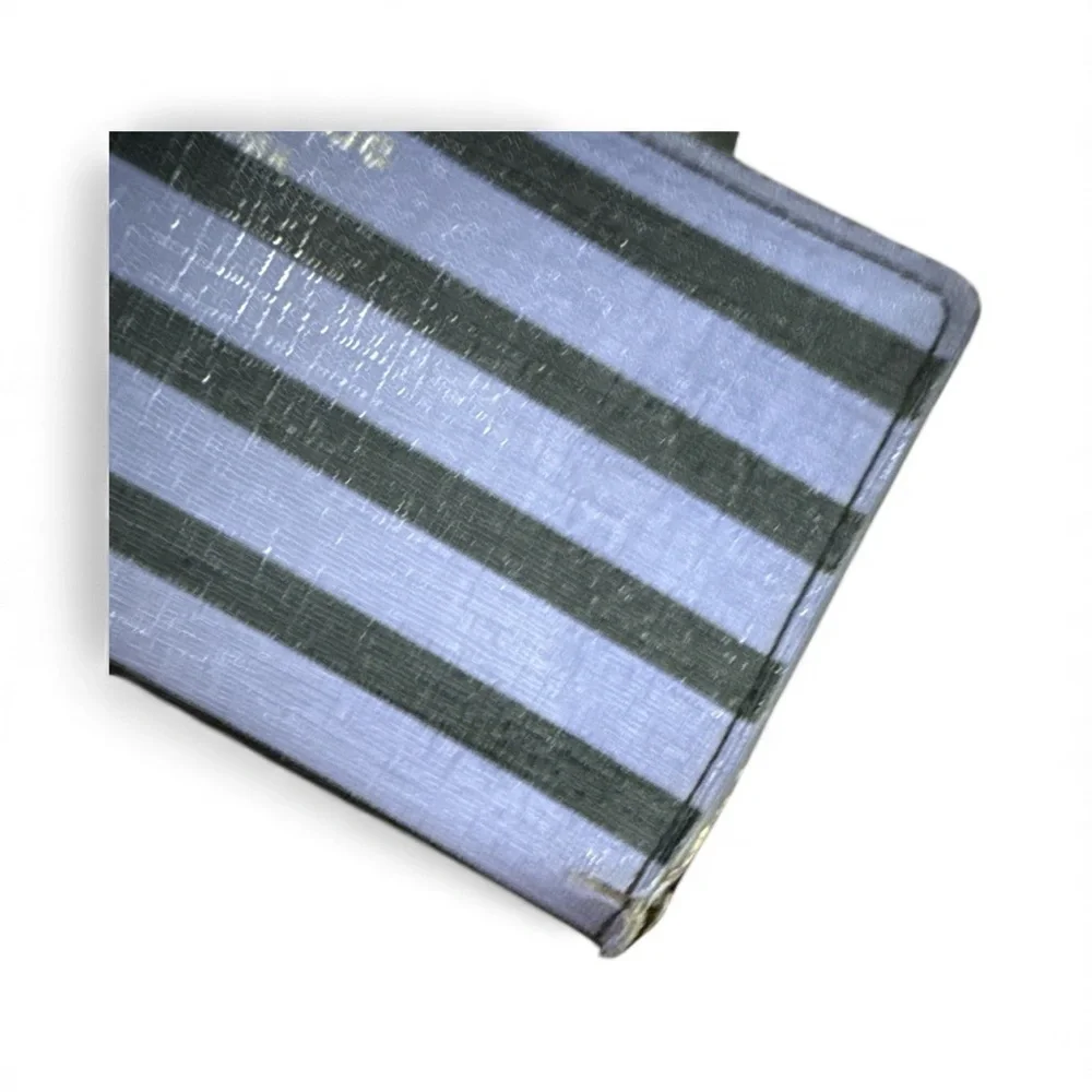 Kate Spade Black and Purple Striped Wallet